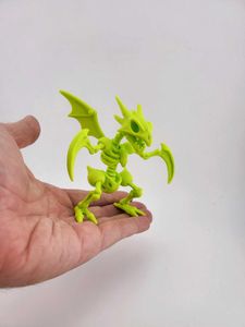Scyther Pokemon Skeleton Figure kawaii 3d Printed