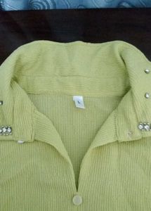 Green Embellished Top(with sequences on t