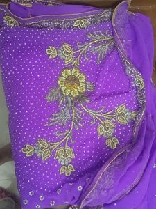 New With Tag Saree In Hand Work