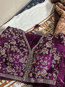 Brand New Stitched Blouse Saree