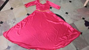 satin anarkali soft