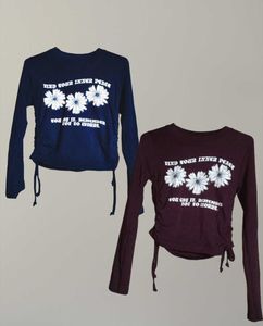 Daisy Graphic Long Sleeve Tops (Set of 2)