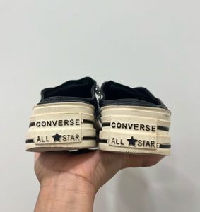 Converse inspired Leather Mules