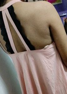 Pink Ruffle Mini Dress