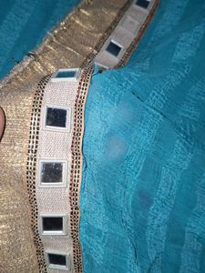 Mirror Work Saree