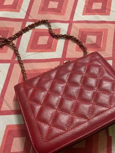 Red Colour Sling Bag