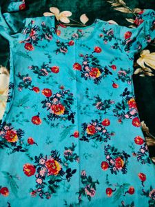 Floral Print Kurta