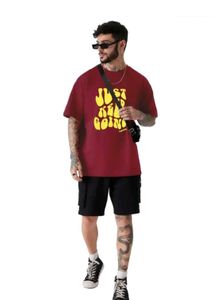 Trendy 🔥 Men&#39;sTypography Round Red Tshirts