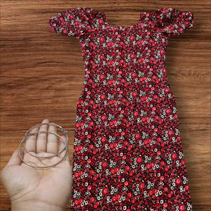 Beautiful Long Kurti With Earrings