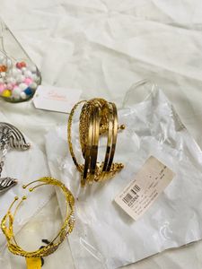Trendy Layered Gold And Sliver Bracelet