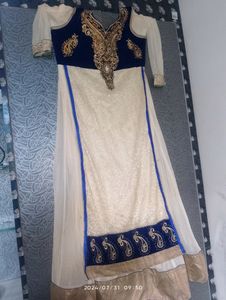 Frock For Wedding With Dupatta