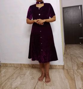 Velvet Frock For Womens