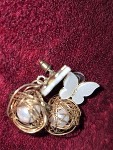 Butterfly Orb Earrings