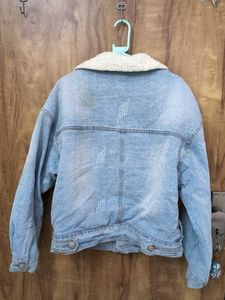 imported .inner fur lining denim jacket