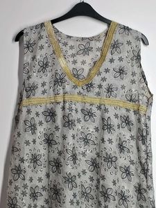 Sleeveless Long Dress.