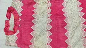 Pink &amp; White Heart Lace Dress