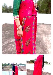 Elegant Red Saree