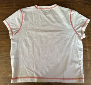 The Souled Store White Typography Printed Crop Top