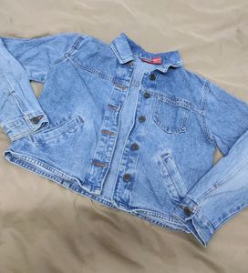 Blue Denim Jacket For Girls💙
