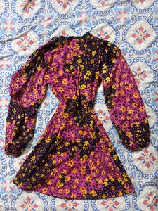 Floral Print Mini Dress