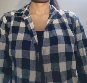 Women Check Cotton Shirt