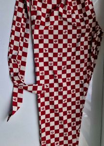 Women Pant Chess Board Design