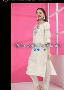 Khadi Cotton Kurta And Pant Set