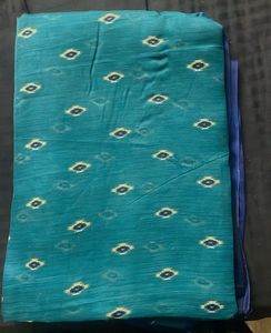 (NEW) Ikat Print  Saree