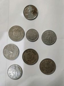 8 Different Types Of Old 50 Paise Coins