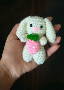 Crochet Strawberry Bunny 🐰