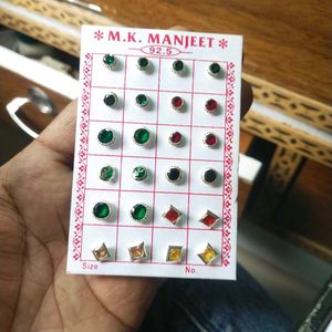 925 pure silver studs earrings 1 pair for unisex
