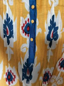 Sunny Yellow Short Kurti