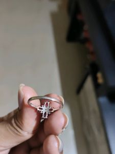Pink Sapphire Flower Ring 92.5