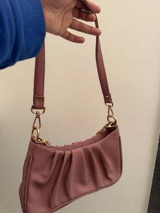 Mauve Chain Shoulder Bag