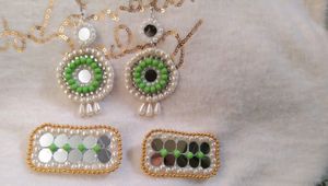 Hair Pin And Earrings