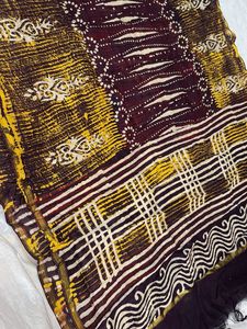 Pure cotton block print dupatta(3)