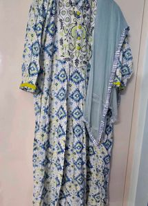 Pure cotton 3 piece printed Kurta set