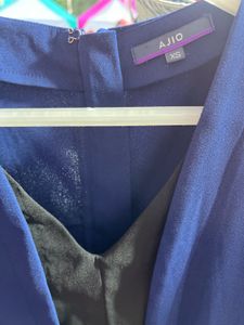 Ajio Elegant Navy Blue Jumpsuit
