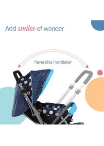 LuvLap Baby Stroller/Pram,5 point safety,360°wheel