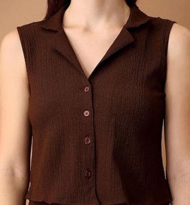 Brown Two-Piece Co-ord Set