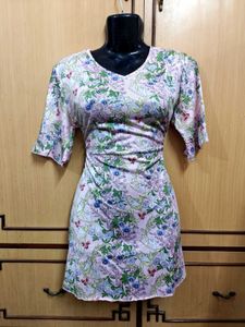 Floral Print Flared Dress