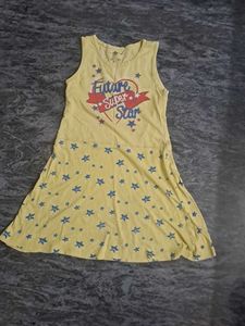 Girls' Yellow Star Dress