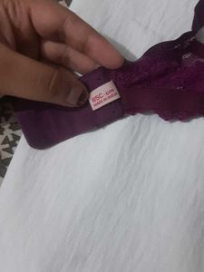 Purple Lace Bra