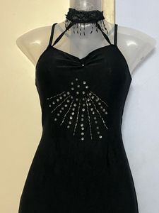 Yk2 Pinterest Black Designer Long Piece