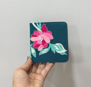 Floral Embroidered Wallet