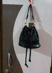 Black Bucket Bag
