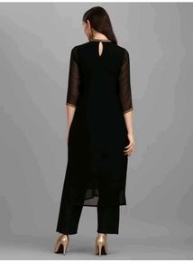 New Black Kurta Set