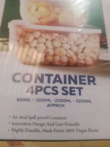 4pcs Set Container.