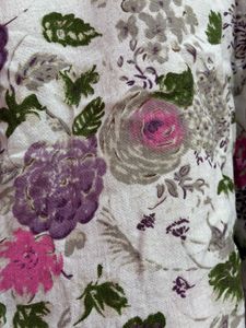 Floral Print Top/kudthi with side pockets