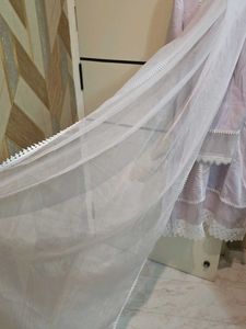 Cotton Organza Lavender Straight Suit Bottom
